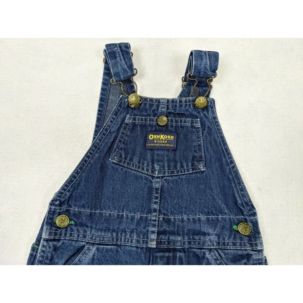 Osh Kosh B Gosh Vestback Kids Toddler Bib Overalls Size See Measurements Blue